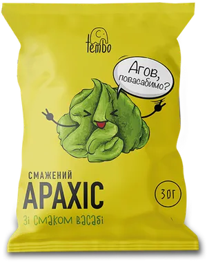 Арахіс смажений
зі смаком васабі